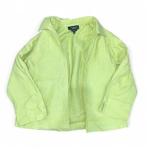 Talbots Light Green Linen Jacket